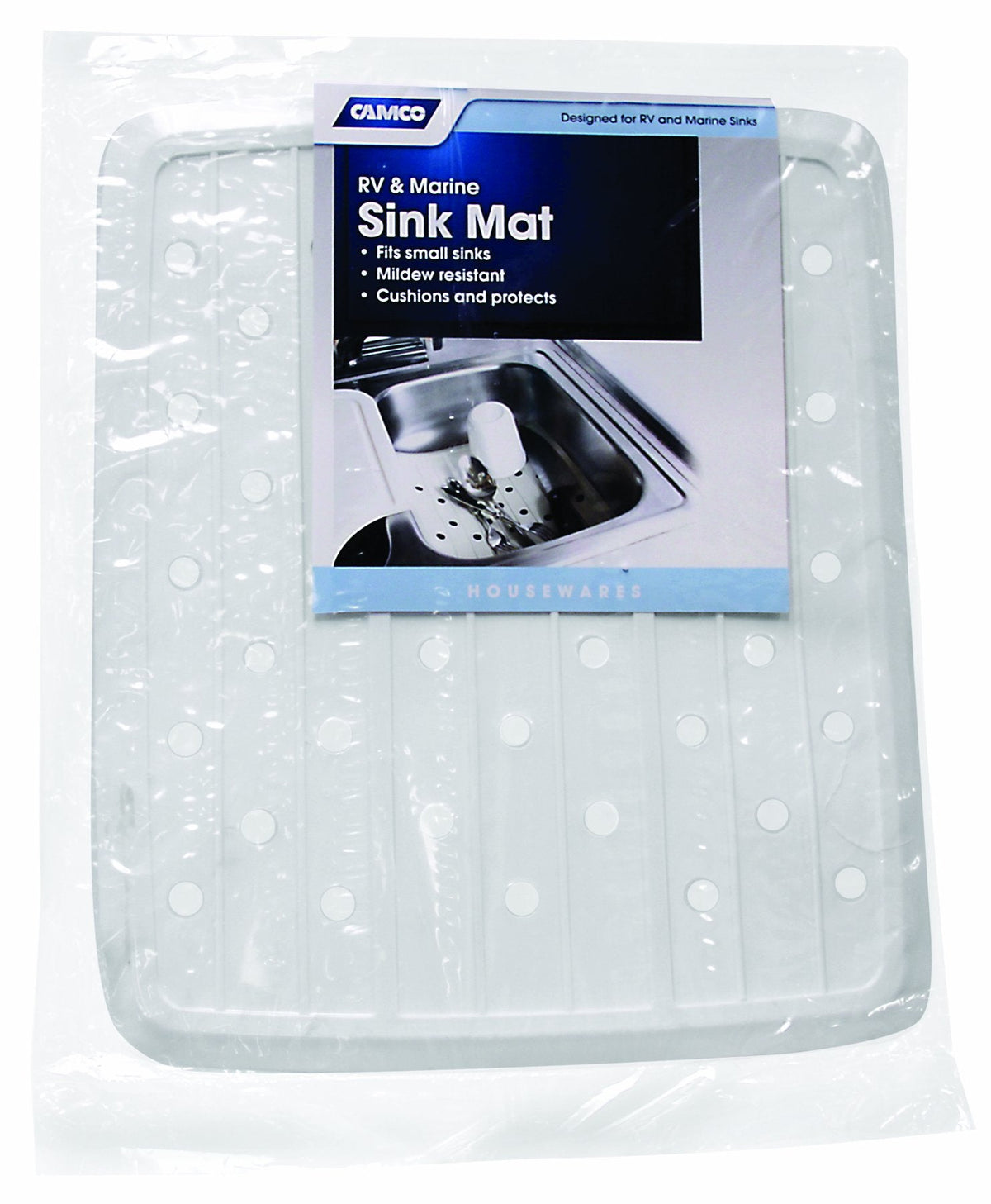 Camco Camco 43720 RV & Marine Sink Mat, White - Outdoor Depot
