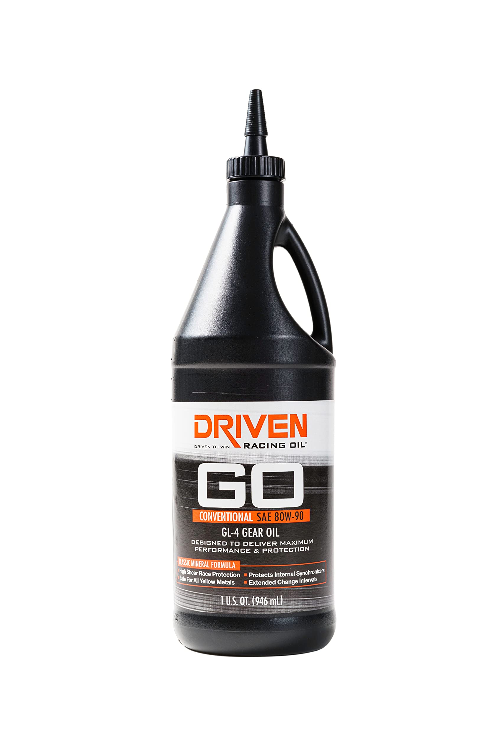 Driven Racing Oil Driven Racing Oil Gear Oil, GL-4, 80W90, Conventional, 1 qt Bottle, Each - Outdoor Depot