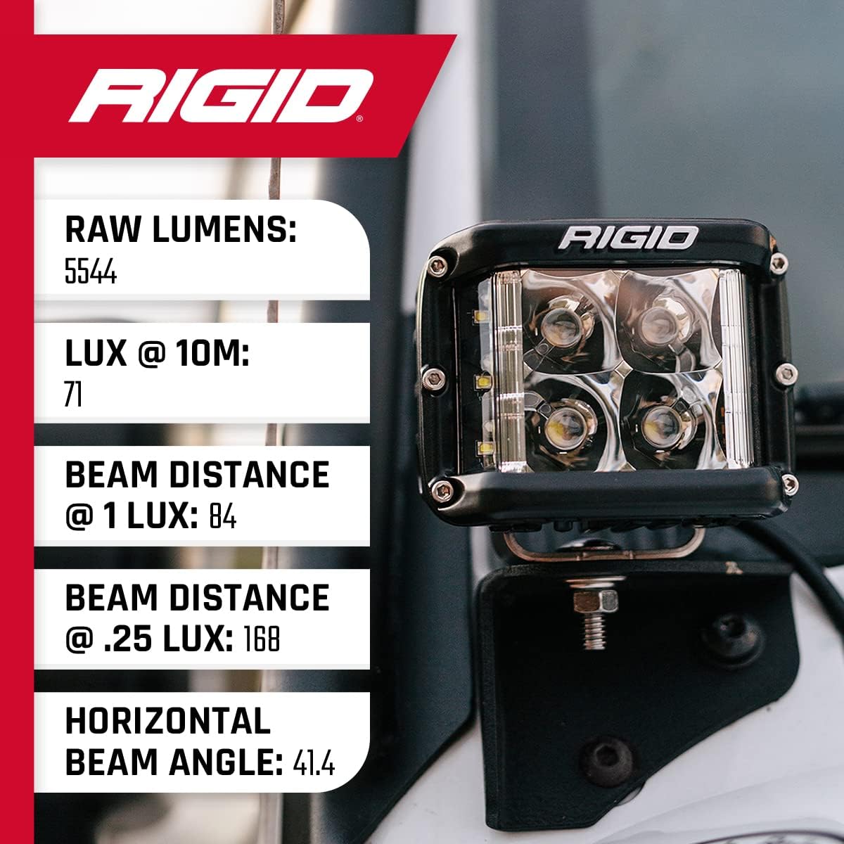 RIGID INDUSTRIES Rigid Industries D-SS Series PRO Flood LED Light Pods, Pair - Outdoor Depot