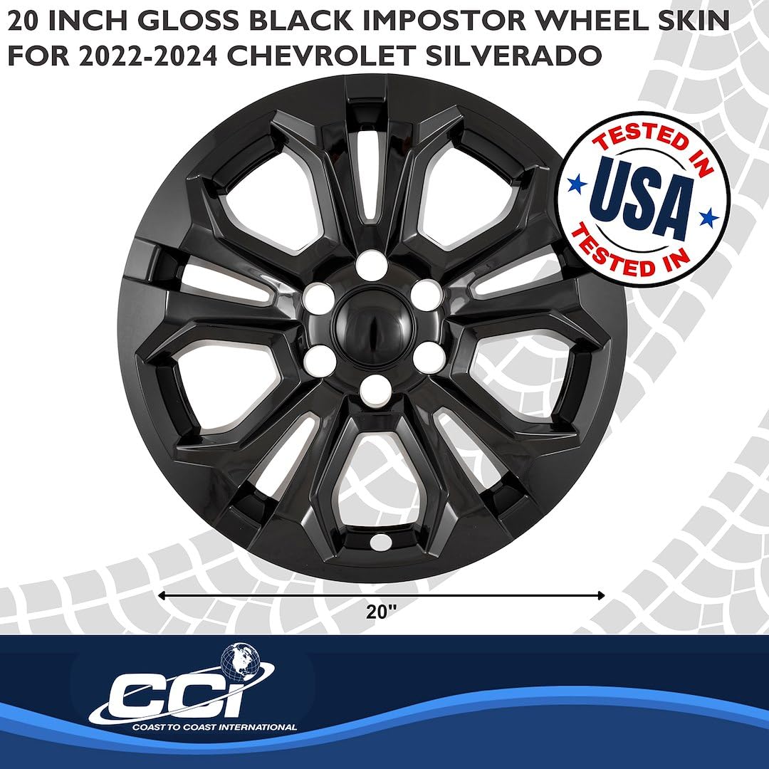 Coast to Coast International Coast to Coast International-IMP511BLK-Wheel Skins-Fits 2022-2025 Chevrolet - Outdoor Depot
