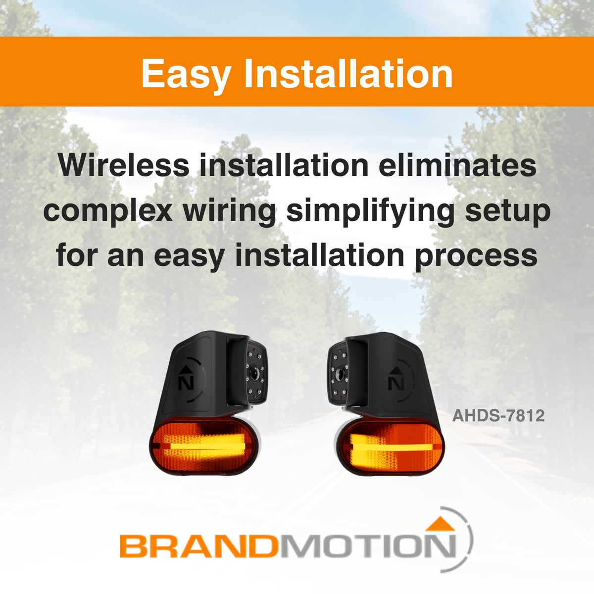 Brandmotion Brandmotion AHDS-7812 Wireless HD Side Marker Light Cameras - Outdoor Depot