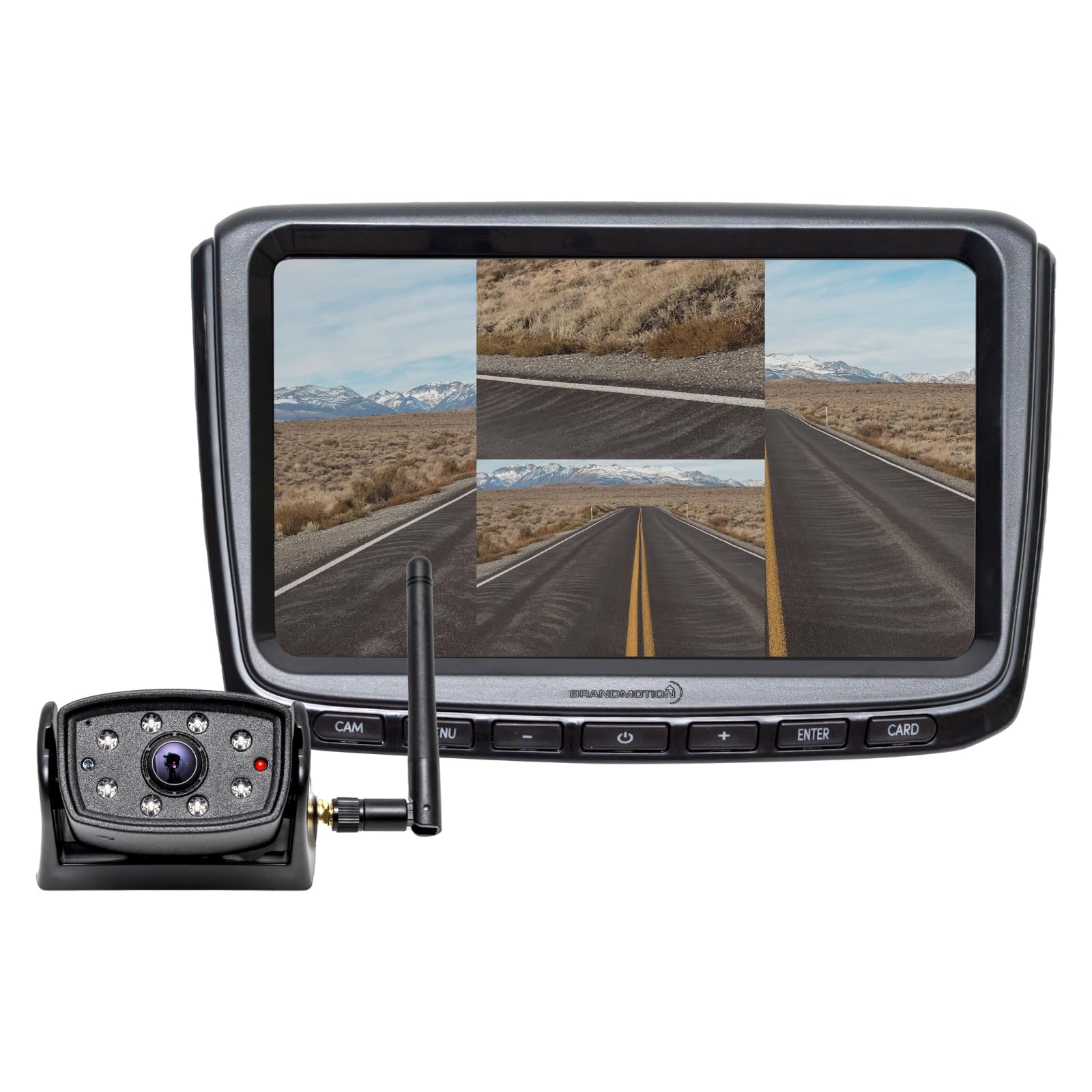 Brandmotion Brandmotion Wireless Observation IR Camera System with 7″ HD Monitor | Compatible with RAM 1500 - Outdoor Depot
