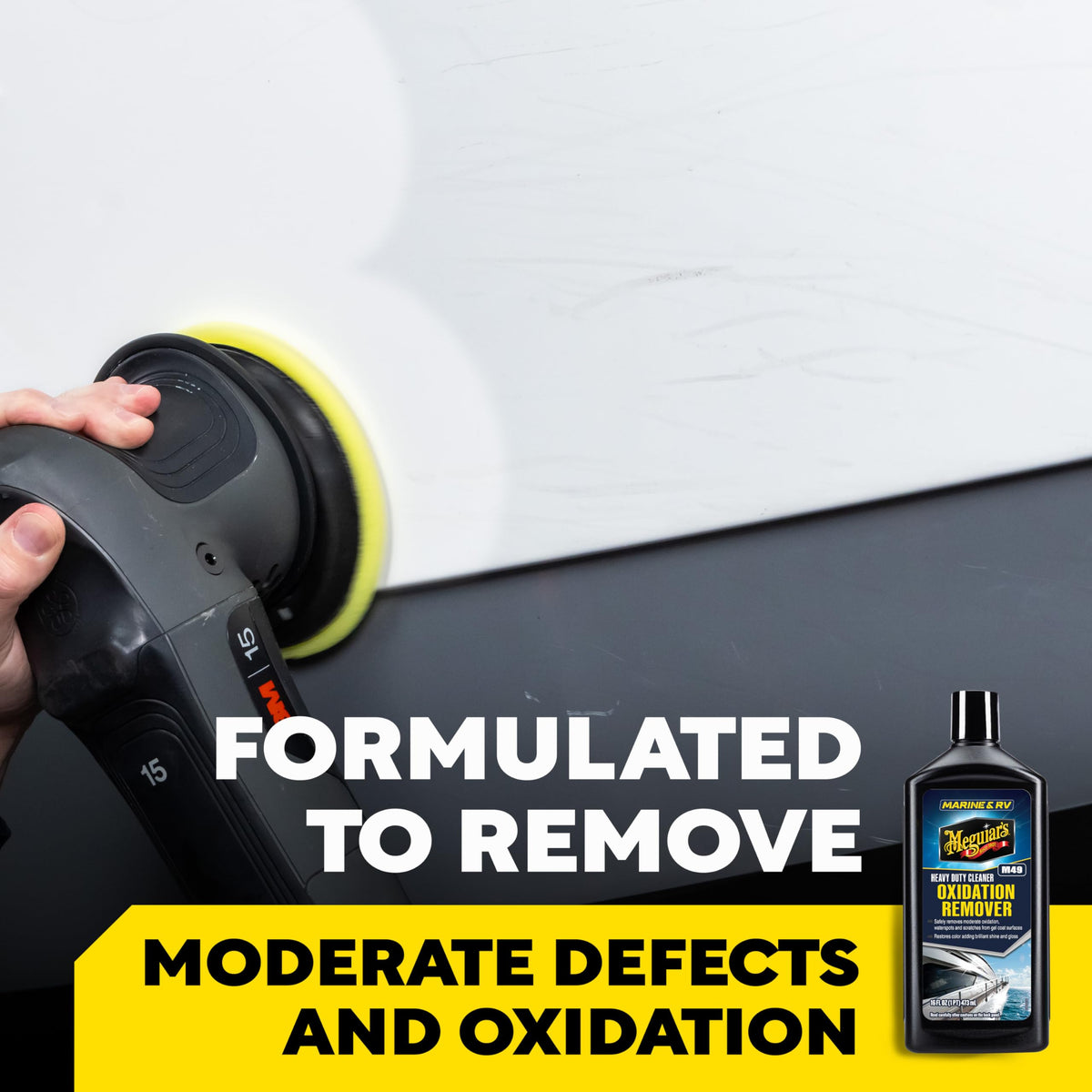 Meguiar's Meguiar's M4916 Marine/RV Heavy Duty Oxidation Remover, Oxidation, Water Spot, Stain, and Boat - Outdoor Depot