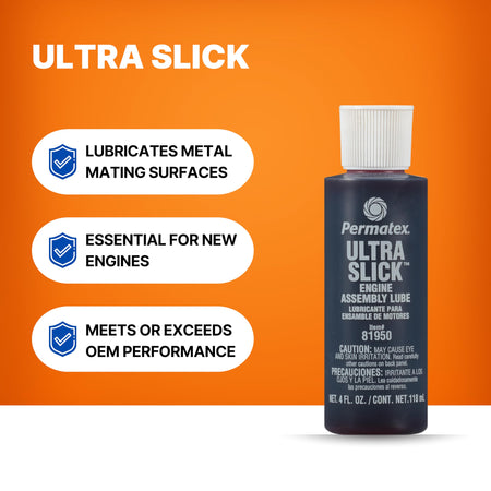 Permatex Permatex 81950 Ultra Slick Engine Assembly Lube, 4 oz. , Red - Outdoor Depot