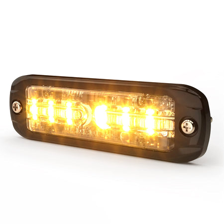 ECCO ECCO LED High-Intensity Amber White LEDs Directional 2 Bolt Mount 0.73 amps 12V 24V Waterproof Warning - Outdoor Depot