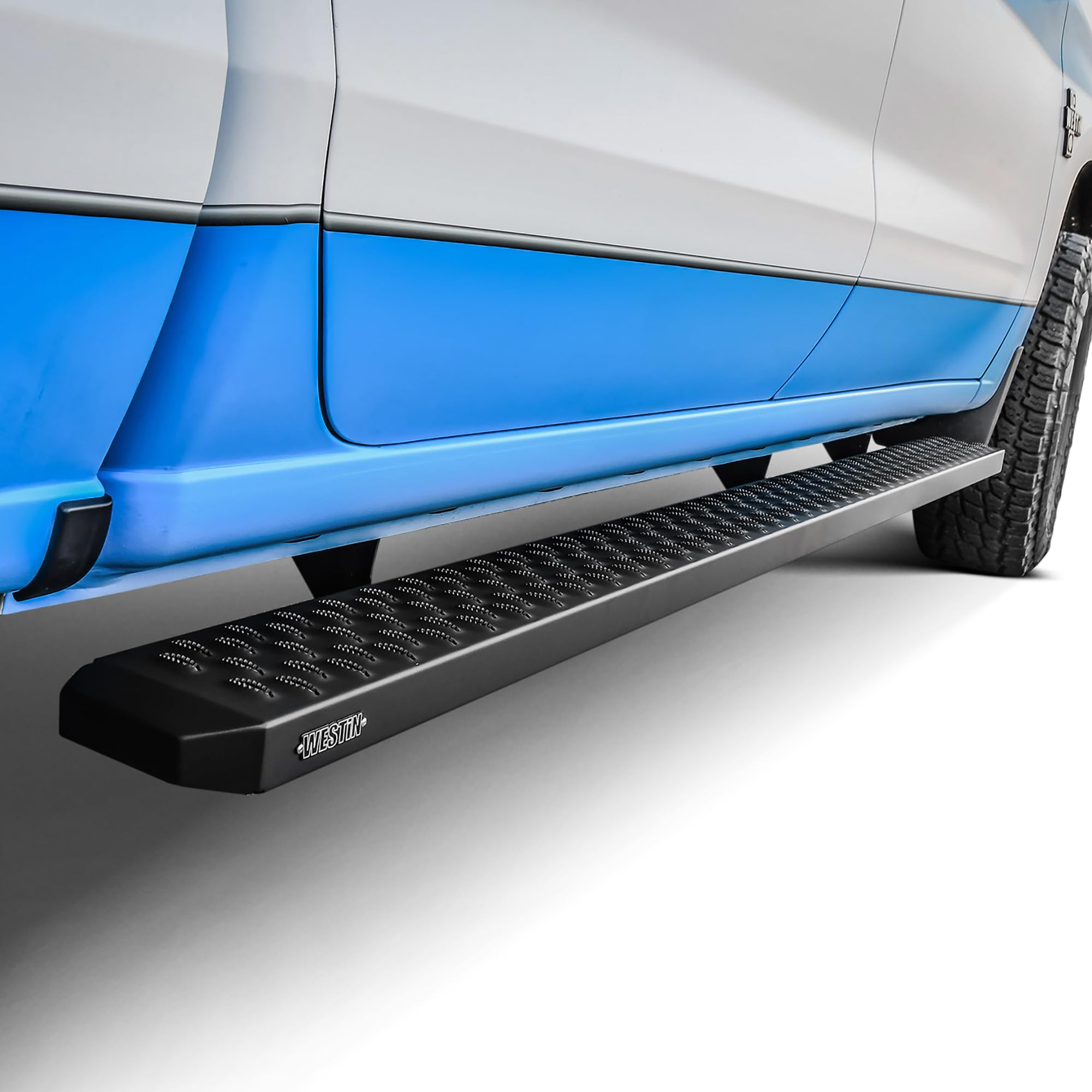 Westin Westin 27-74745 Grate Steps Running Boards 90 in. Textured Black Pair (Required Mounting Kit Sold - Outdoor Depot