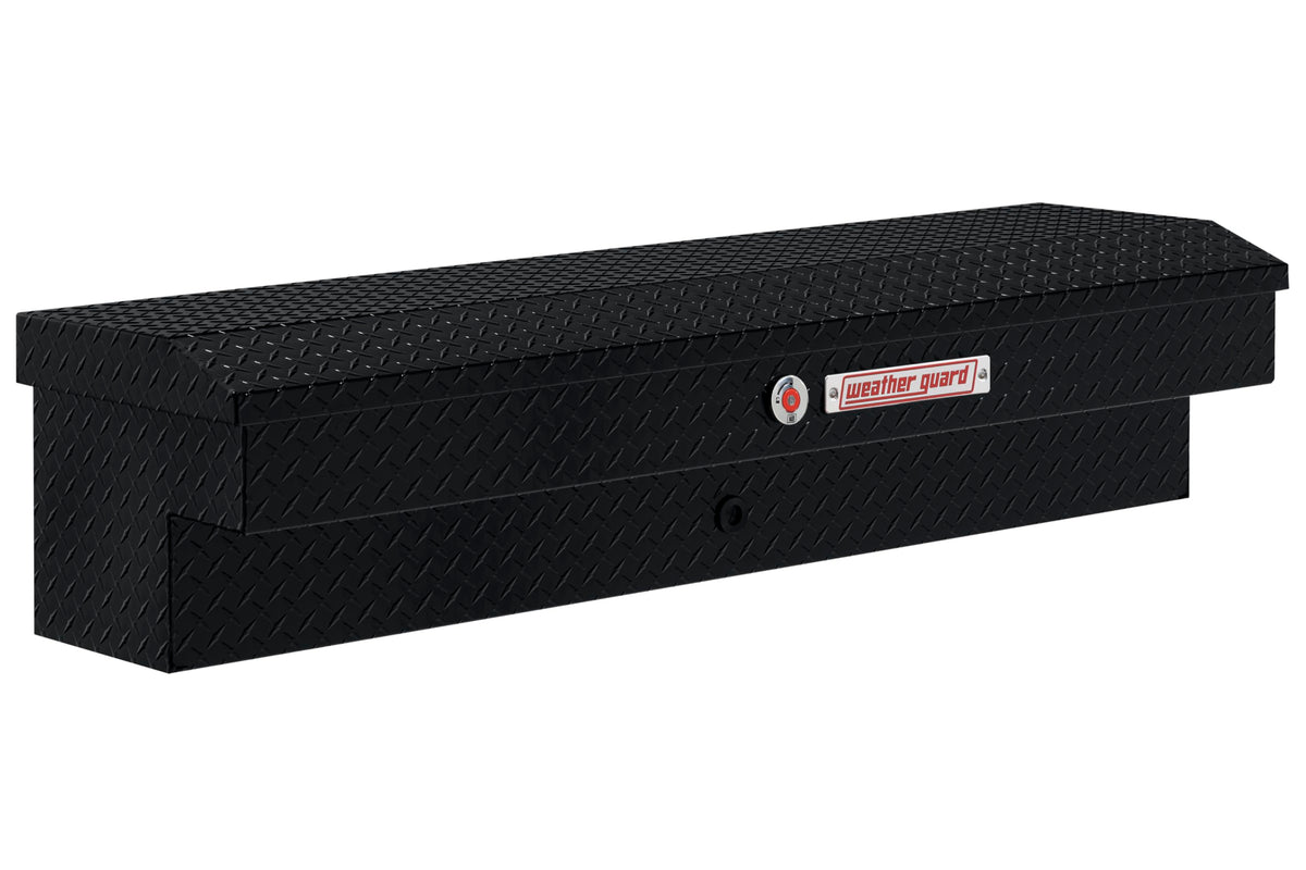 Weather Guard Weather Guard Model 174-5-04 56in Lo-Side Box, Aluminum, Gloss Black, 4.0 cu ft - Outdoor Depot