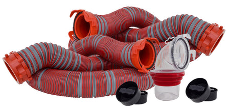 Valterra Valterra Viper 20-Foot RV Sewer Hose Kit, Universal Sewer Hose for RV Camper, Includes 2 Attachable - Outdoor Depot