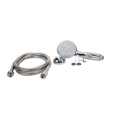 Camco Camco 43713 RV Shower Head Kit with On/Off Switch and 60" Flexible Shower Hose (Chrome) - Outdoor Depot