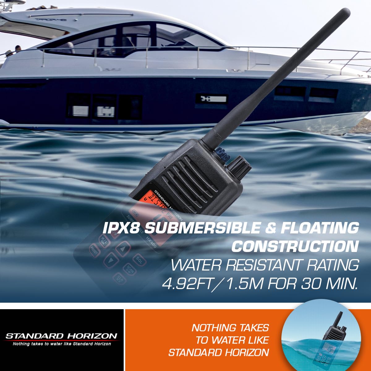 STANDARD HORIZON Standard Horizon HX400IS Intrinsically Safe Handheld VHF Radio - Outdoor Depot