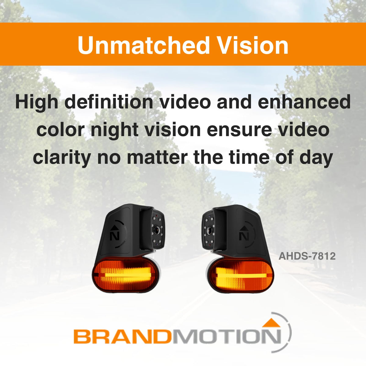 Brandmotion Brandmotion AHDS-7812 Wireless HD Side Marker Light Cameras - Outdoor Depot