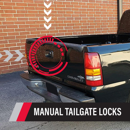 Pop & Lock Pop & Lock – Manual Tailgate Lock for Chevy Silverado and GMC Sierra, Fits 1999 to 2007 Models - Outdoor Depot