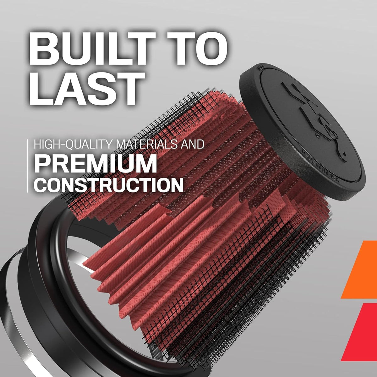 K&N K&N High-Flow Original Lifetime Universal Clamp-On Air Filter: High Performance, Premium, Washable: - Outdoor Depot