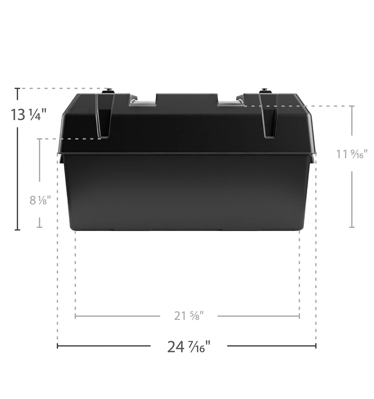 Camco Camco Heavy Duty Double Battery Box with Straps and Hardware - Group GC2 | Safely Stores RV, - Outdoor Depot