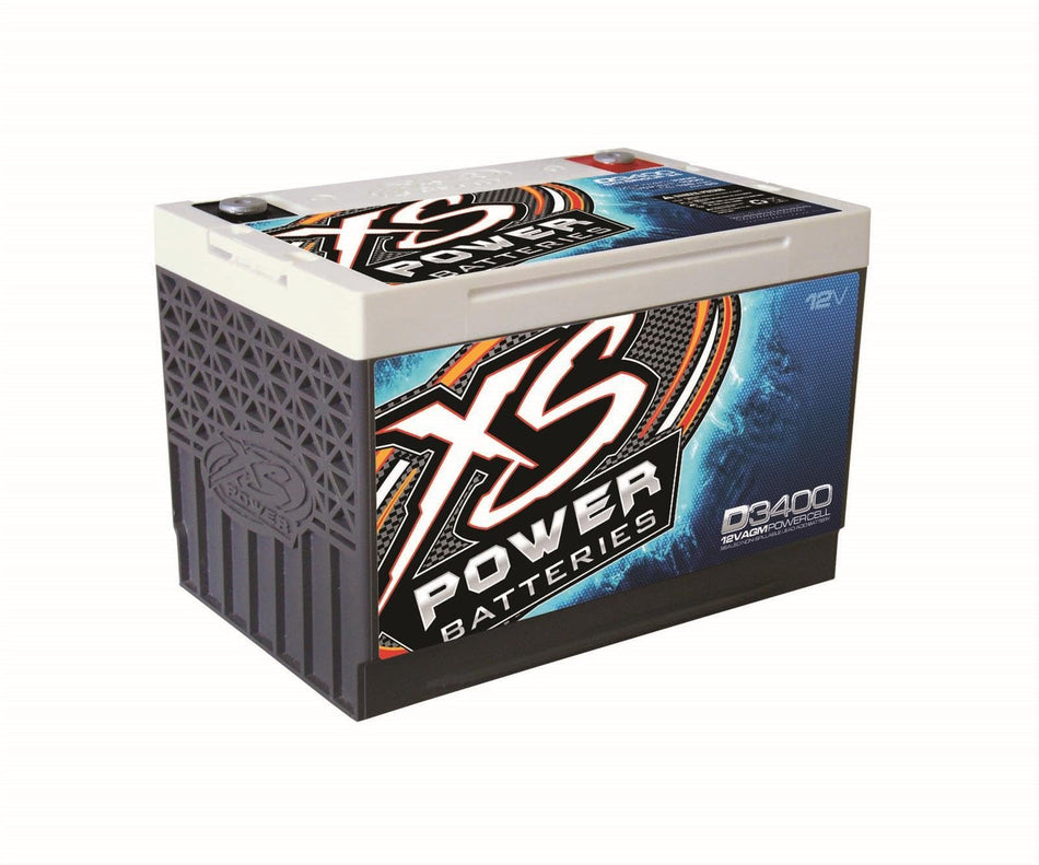 XS Power XS Power D3400 XS Series 12V 3,300 Amp AGM High Output Battery with M6 Terminal Bolt - Outdoor Depot