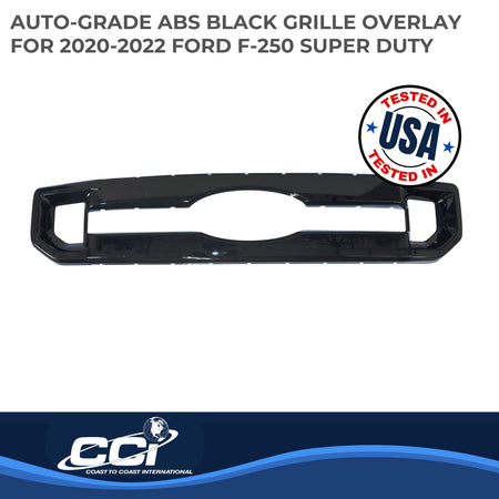 Coast to Coast International CCI Grille Insert GI174BLK, Overlay, Bar Style, 1 Piece, Gloss Black, ABS - Outdoor Depot