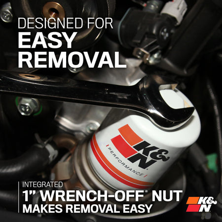 K&N K&N Premium Oil Filter: 20,000 Mile Engine Protection with Wrench Off Nut: Compatible with Select - Outdoor Depot