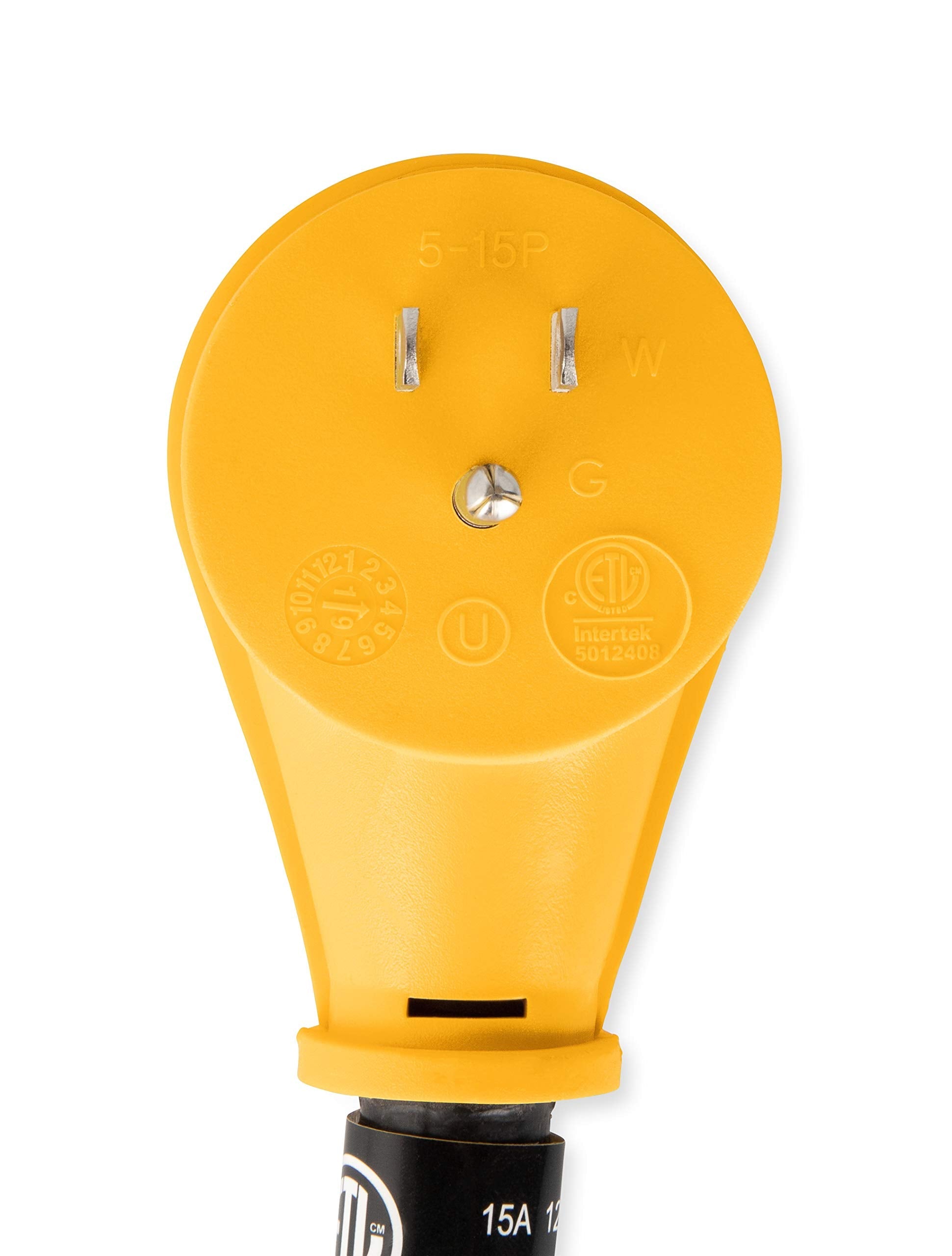 Camco Camco Camper/RV Dogbone Electrical Adapter - Features 15-Amp Male (NEMA 5-15P) & 30-Amp Female (NEMA - Outdoor Depot