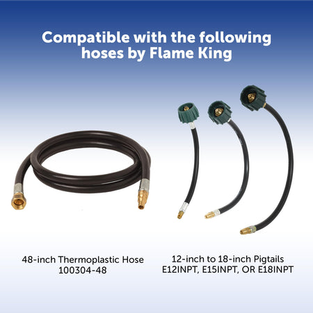 Flame King Flame King (ACR-2) Without Pigtails 2-Stage Auto Changeover LP Propane Gas Regulator For RVs, - Outdoor Depot