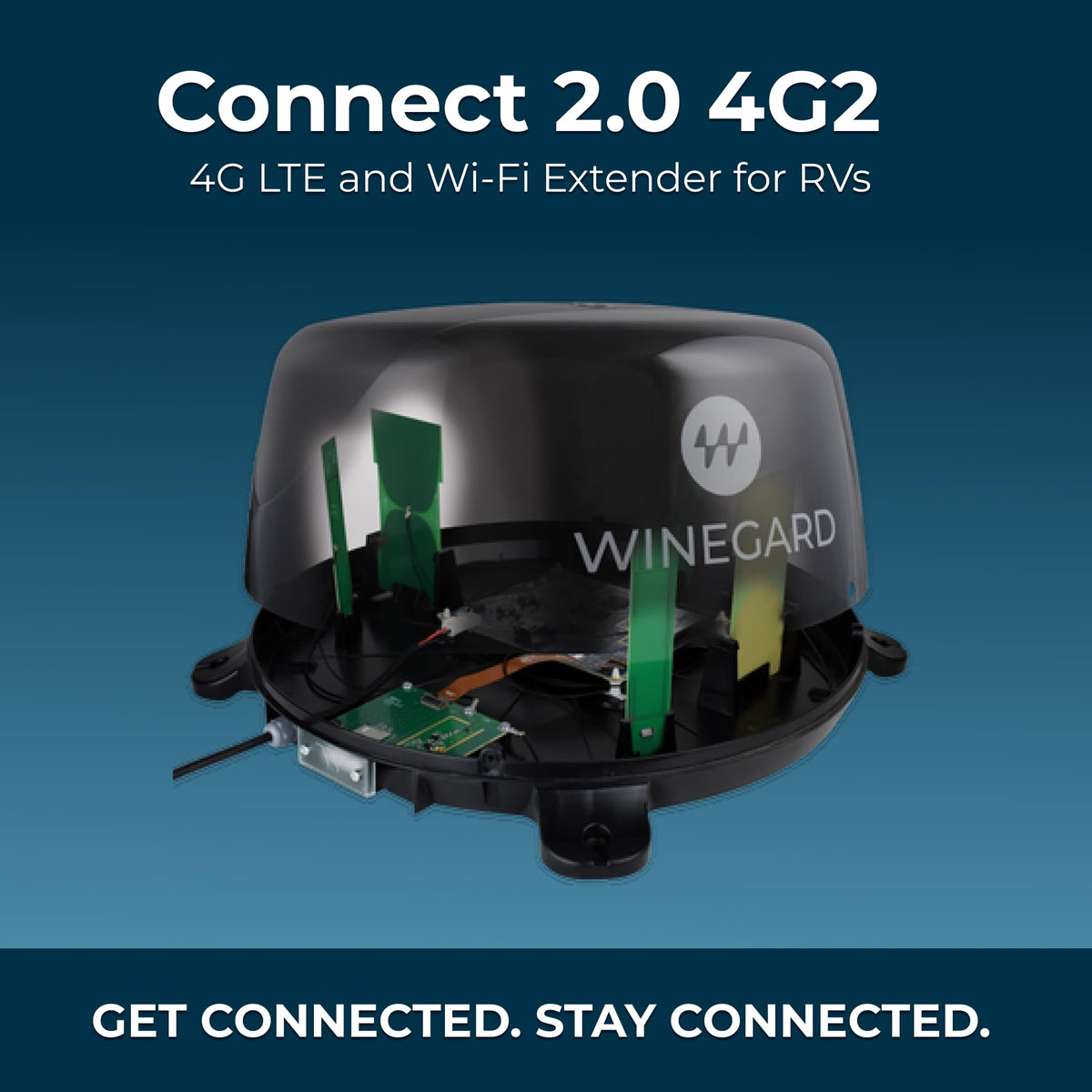 Winegard Winegard Connect 2.0 4G WF2-435 Router and WiFi Extender – High-Performance 4G LTE – Long-Range - Outdoor Depot
