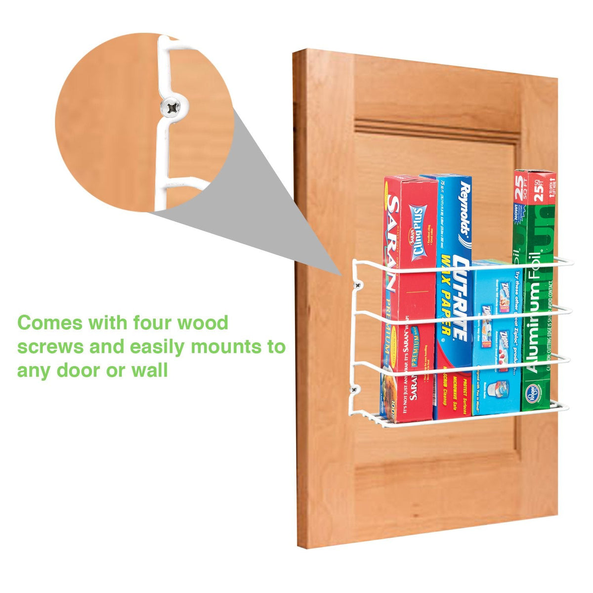 AP Products Grayline, White 40231, Door or Wall Wrap Rack, 1-Pack - Outdoor Depot