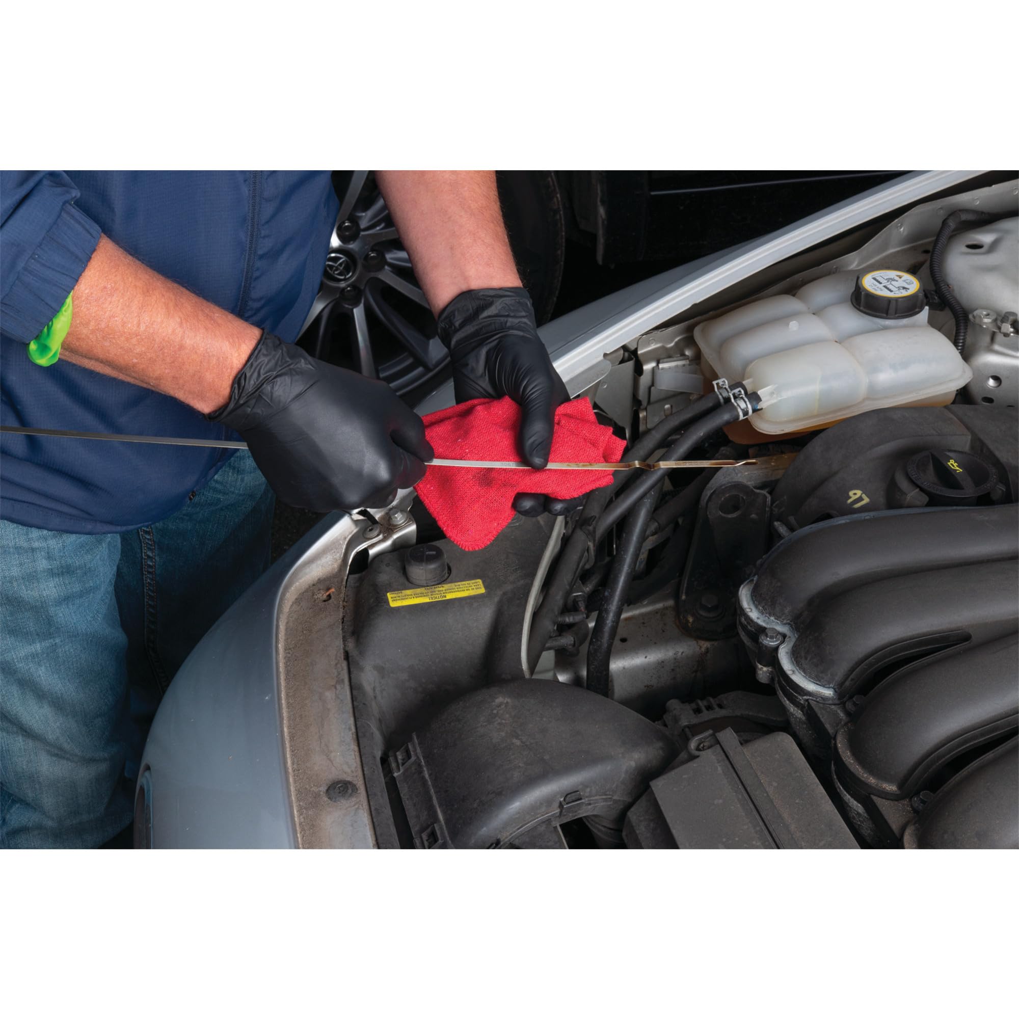 Performance Tool Performance Tool W89012 Large Black Nitrile Gloves Medium - Outdoor Depot