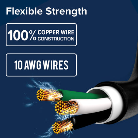 Camco Camco PowerGrip 25-Ft 30 Amp RV Extension Cord w/Locking End - Features NEMA TT-30P Male & - Outdoor Depot