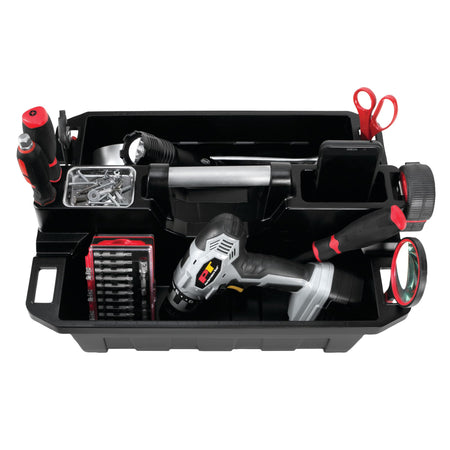 Performance Tool Performance Tool W88995 Portable Supply Caddy and Magnetic Utility Tool Tray,Black - Outdoor Depot