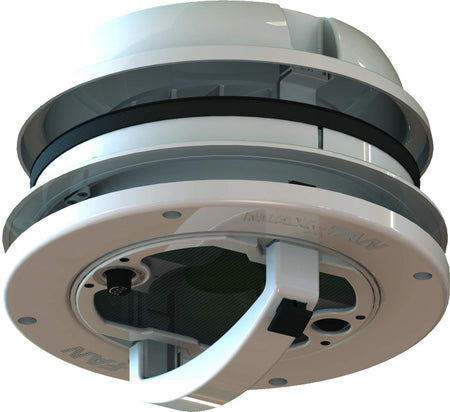 MAXXAIR MAXXAIR Maxxfan Dome 6" Round 12V Ventilation Fan - Compact Solution for Rooftop or Sidewall - Outdoor Depot