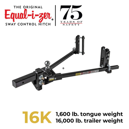 Equal-i-zer Equal-i-zer 4-point Sway Control Hitch, 90-00-1600, 16,000 Lbs Trailer Weight and 1,600 Lbs - Outdoor Depot