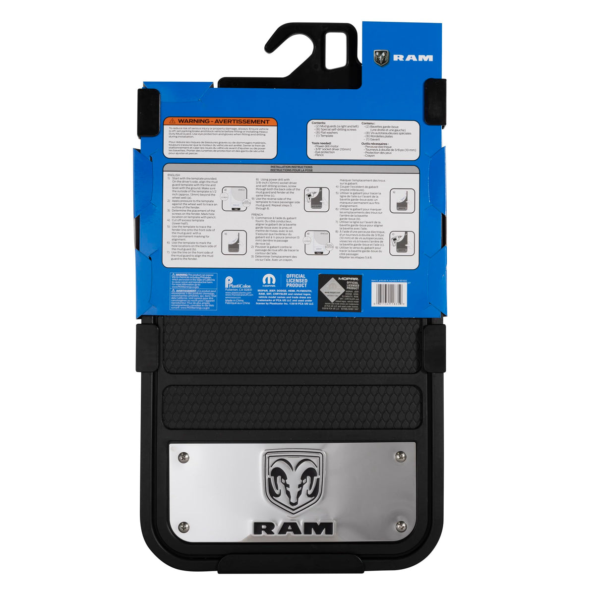 Plasticolor Plasticolor Ram Heavy Duty Front 12 X 23 Mud Guards, 12" x 23" Front Mud Guards (001835R01) - Outdoor Depot