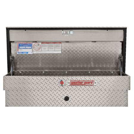 Weather Guard Weather Guard Model 184-0-04 41in Lo-Side Truck Box, Aluminum, Clear, 3.0 cu ft capacity - Outdoor Depot