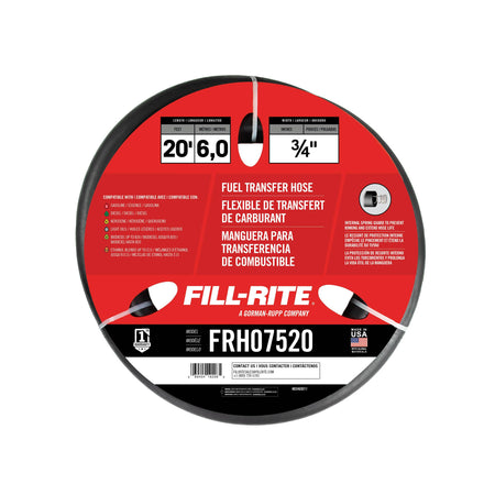 Fill-Rite Fill-Rite FRH07520 3/4" x 20' Fuel Transfer Hose - Outdoor Depot