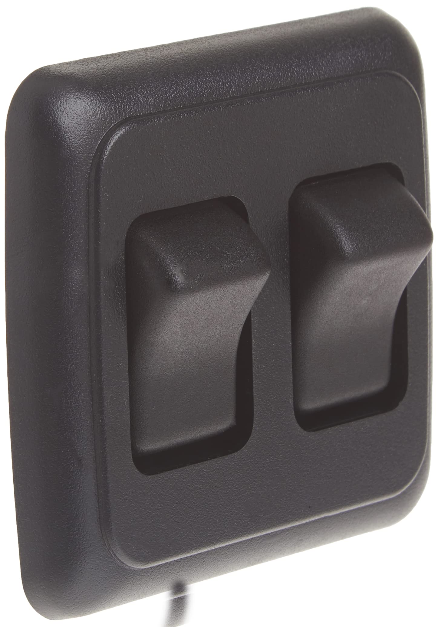 JR Products JR Products 12235 Black Double SPST On-Off Switch with Bezel - Outdoor Depot