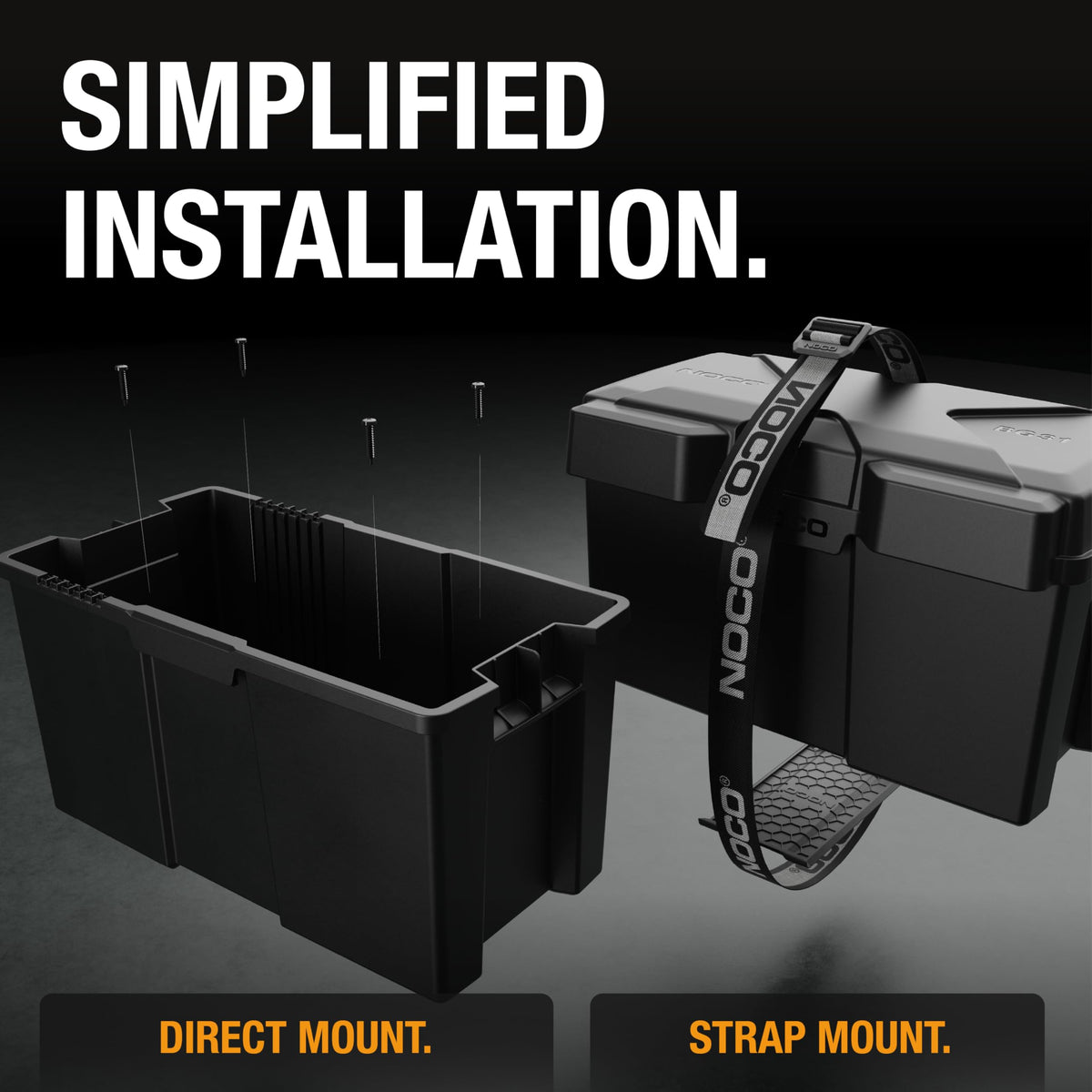 NOCO NOCO Snap-Top BG31 Battery Box, Group 24-31 12V Battery Box for Marine, Automotive, RV, Boat, Camper - Outdoor Depot