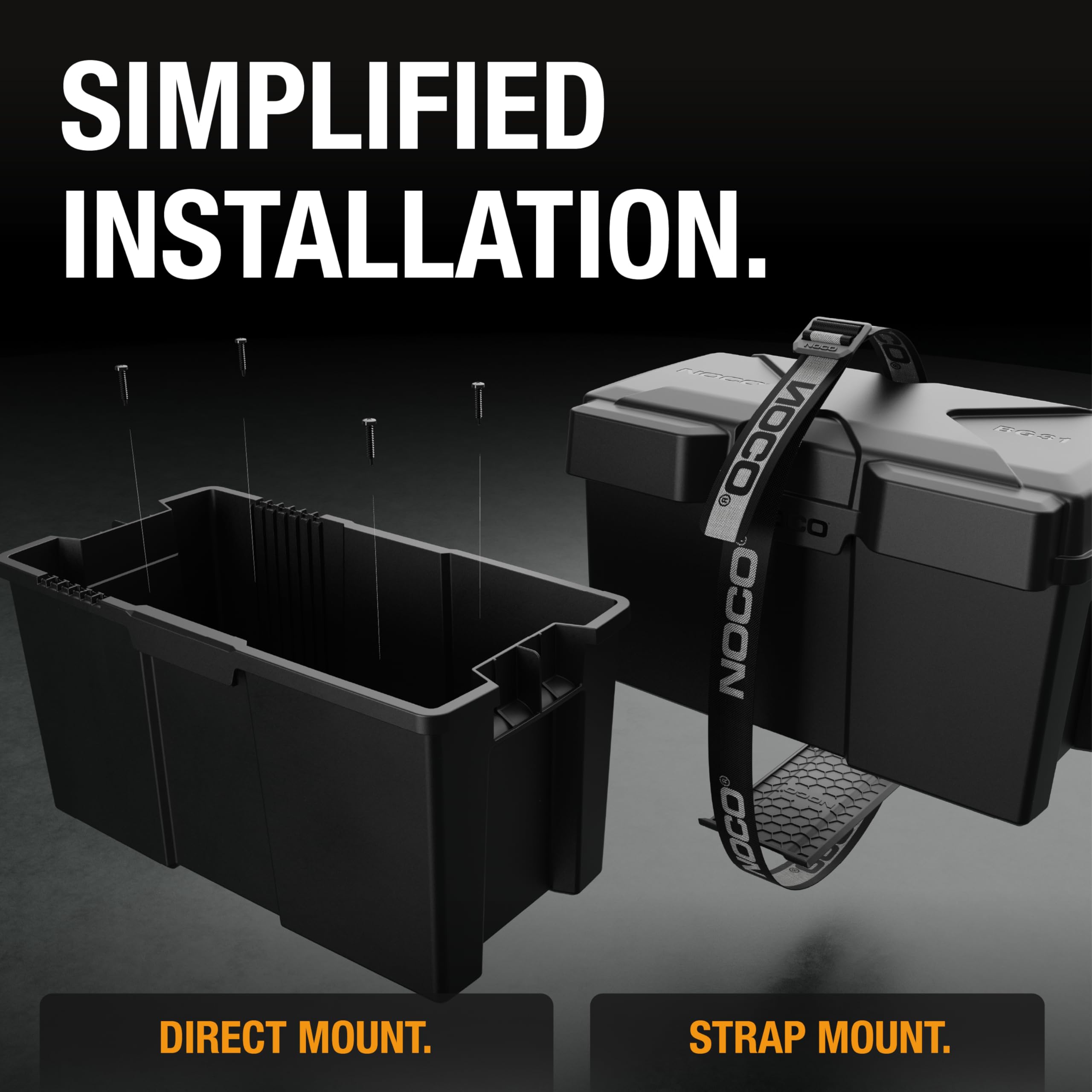 NOCO NOCO Snap-Top BG31 Battery Box, Group 24-31 12V Battery Box for Marine, Automotive, RV, Boat, Camper - Outdoor Depot