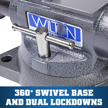 Wilton Wilton Tradesman Bench Vise, 4-1/2" Jaw Width, 3-1/2" Max Jaw Opening, 3-1/4" Throat (Model 1745) - Outdoor Depot