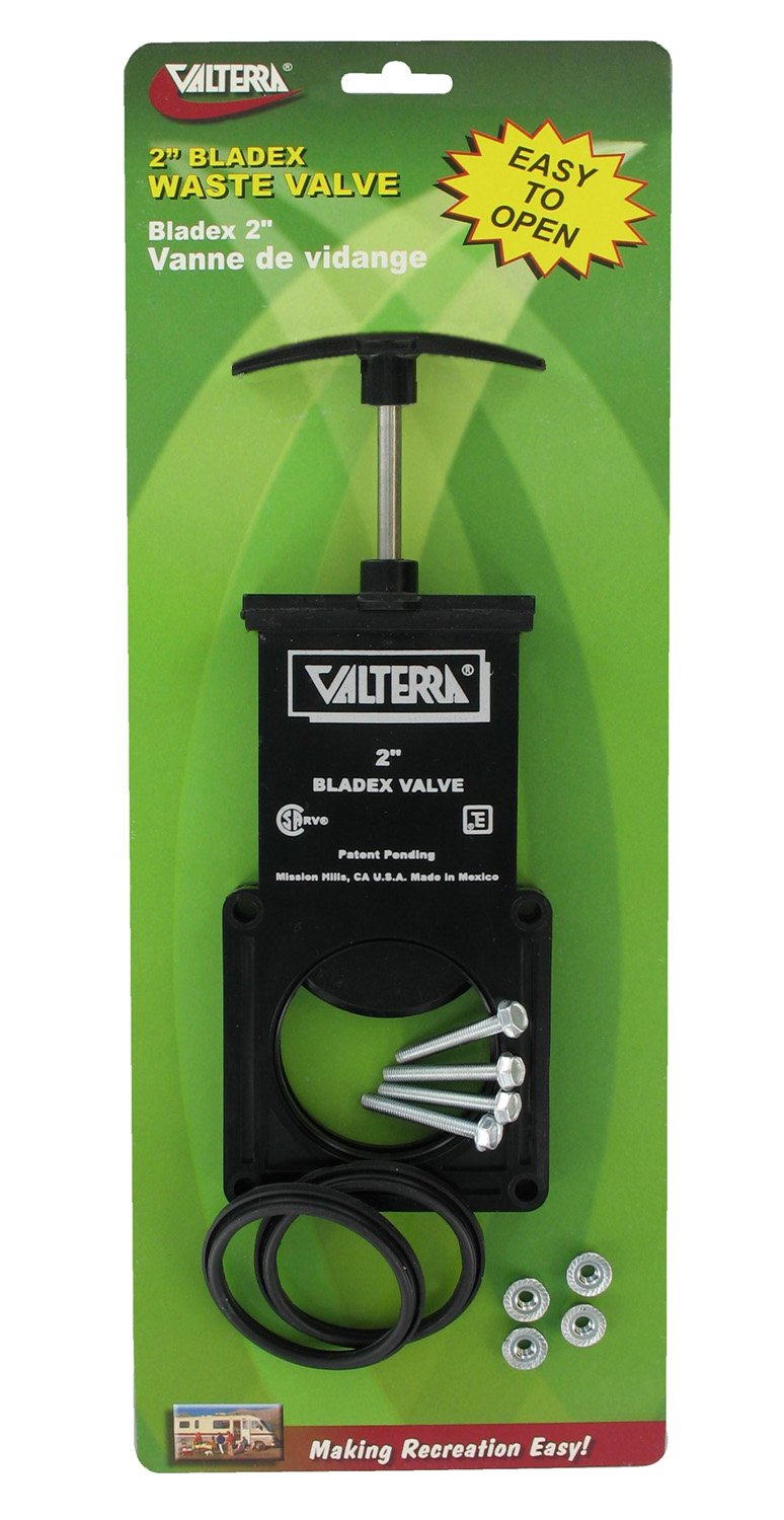 Valterra Valterra T1002VP Bladex Waste Valve with Plastic Handle - 2" , Black - Outdoor Depot