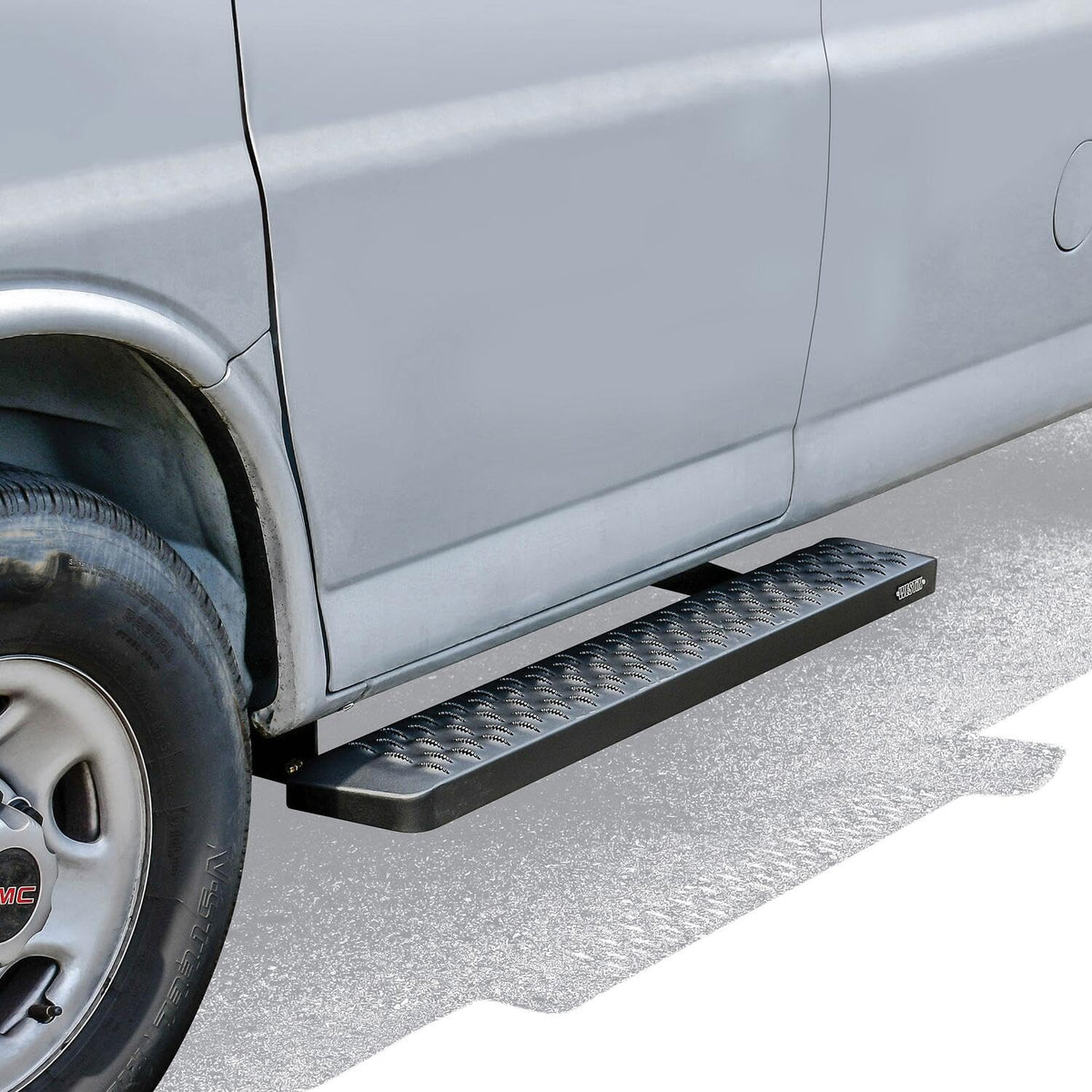 Westin Westin 27-81005 Grate Steps Running Boards 46" Driver & 97" Passenger Side Textured Black Pair - Outdoor Depot