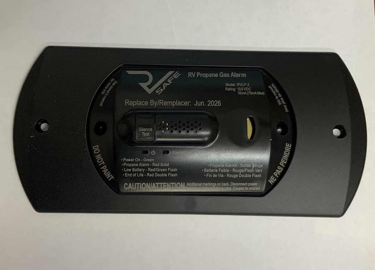RV SAFE RV Safe RVLP-2B Propane Gas Alarm - 2-Wire, Black - Outdoor Depot