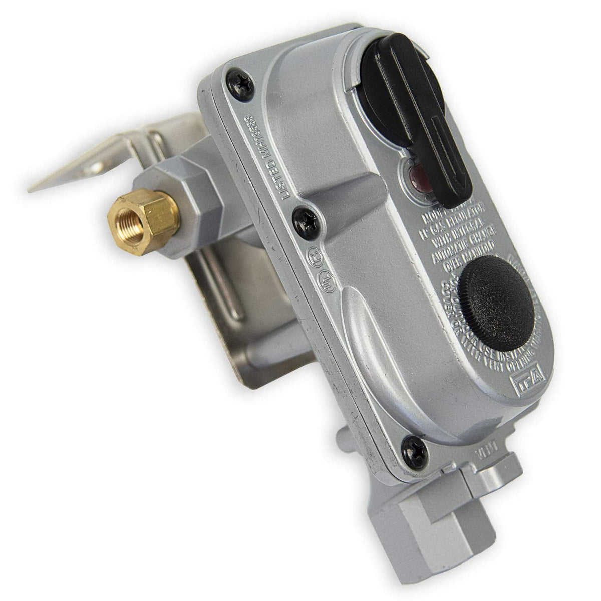 Flame King Flame King (ACR-2) Without Pigtails 2-Stage Auto Changeover LP Propane Gas Regulator For RVs, - Outdoor Depot