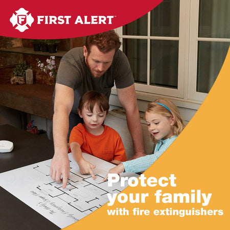 First Alert FIRST ALERT KITCHEN5 Fire Extinguisher, KFE2S5, UL RATED 5-B:C, White, 1-Pack - Outdoor Depot