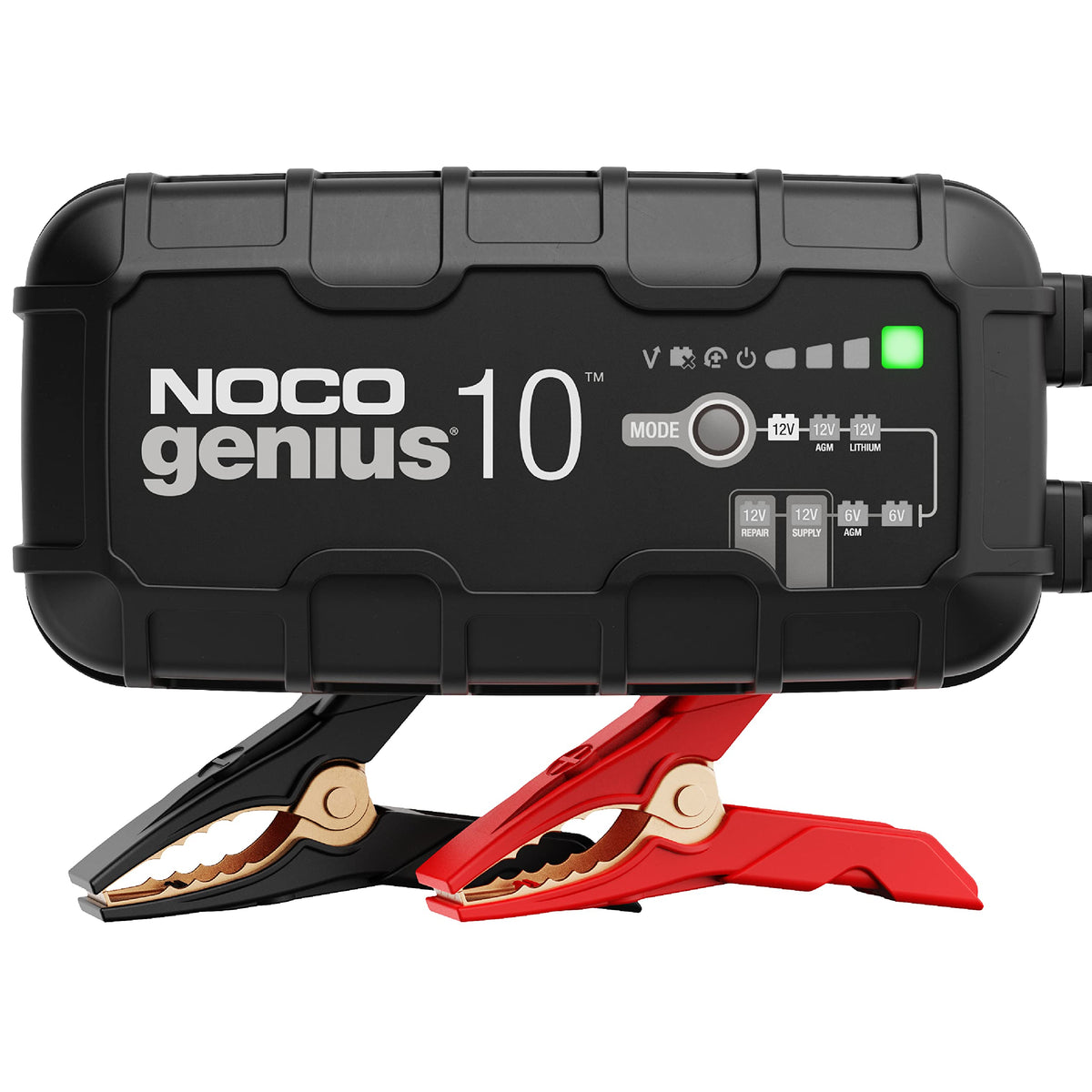 NOCO NOCO GENIUS10: 10A 6V/12V Smart Battery Charger – Automatic Maintainer, Trickle Charger & Desulfator - Outdoor Depot