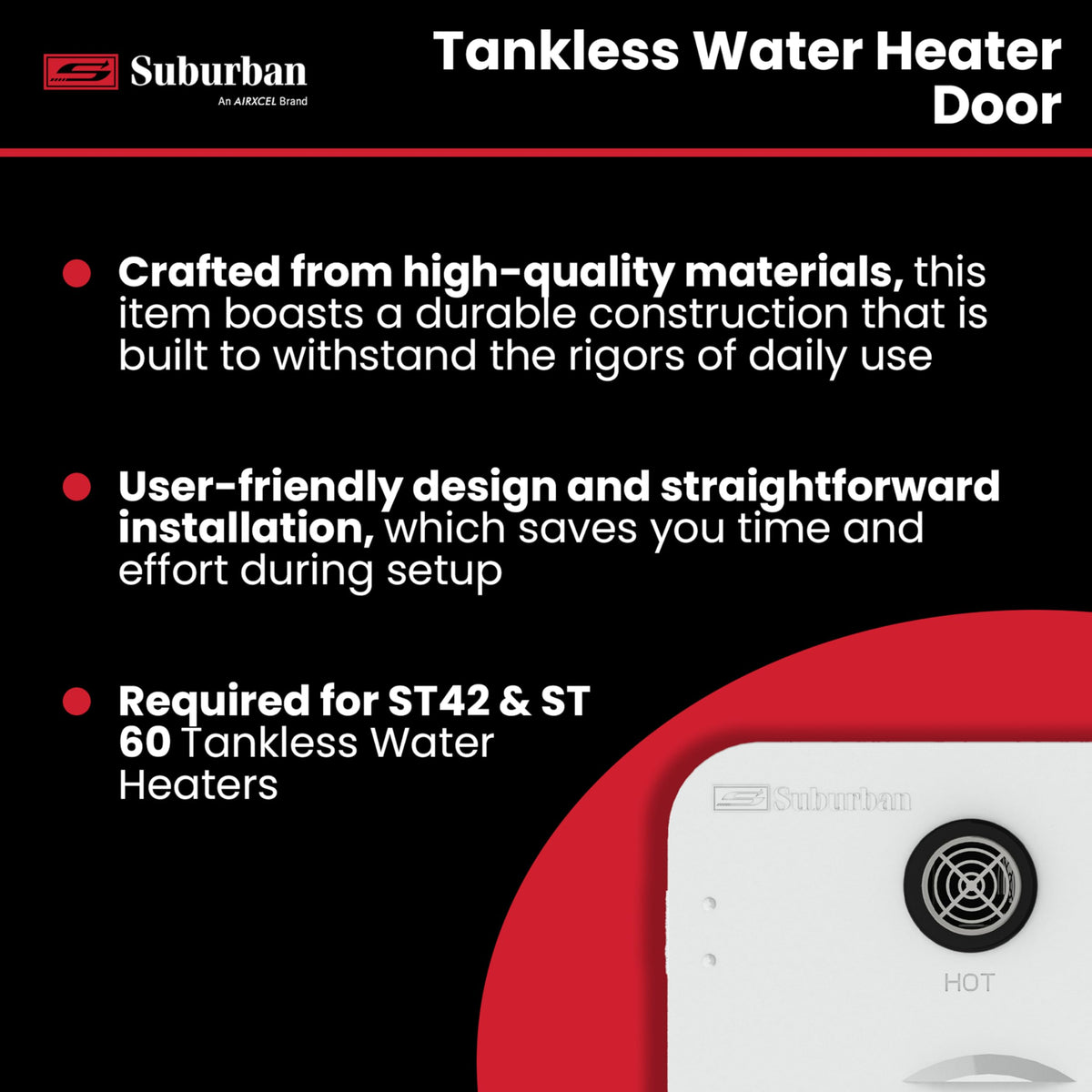 Suburban ST Suburban 6285APW Tankless Water Heater Door, Required Door for Installation of Suburban ST42 and - Outdoor Depot