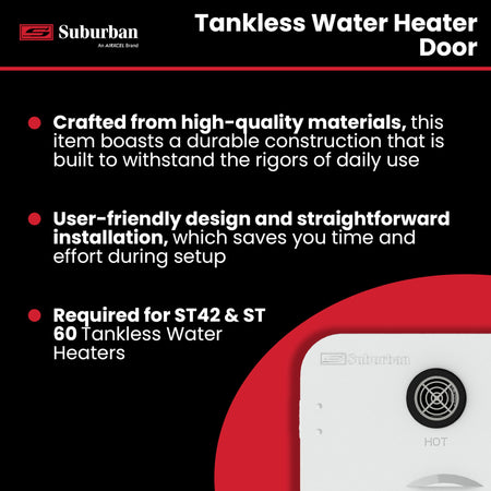 Suburban ST Suburban 6285APW Tankless Water Heater Door, Required Door for Installation of Suburban ST42 and - Outdoor Depot