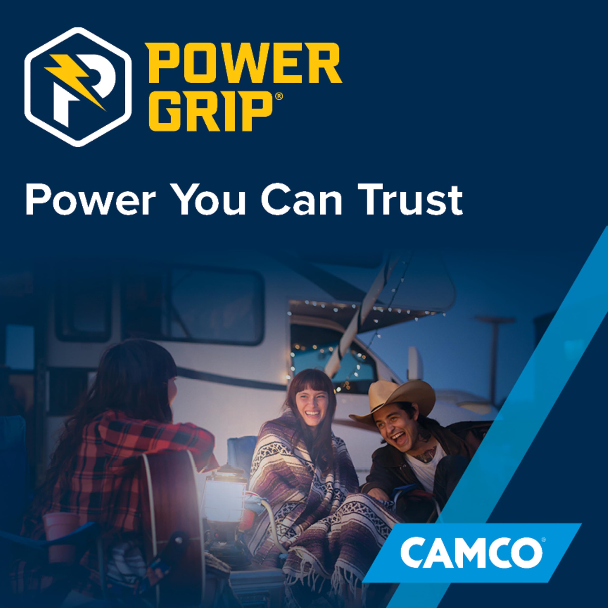 Camco Camco PowerGrip 25-Ft 30 Amp RV Extension Cord w/Locking End - Features NEMA TT-30P Male & - Outdoor Depot