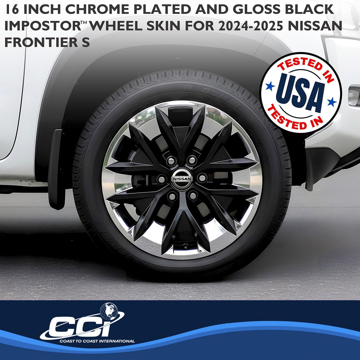Coast to Coast International CCI Impostor ® Wheel Skins IMP516XB, 16 Inch, 6 Y Spokes, Plated/Painted, - Outdoor Depot