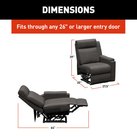 THOMAS PAYNE Thomas Payne Signature Heritage Series McCoy RV Theater Seating Left Arm Recliner with Manual - Outdoor Depot