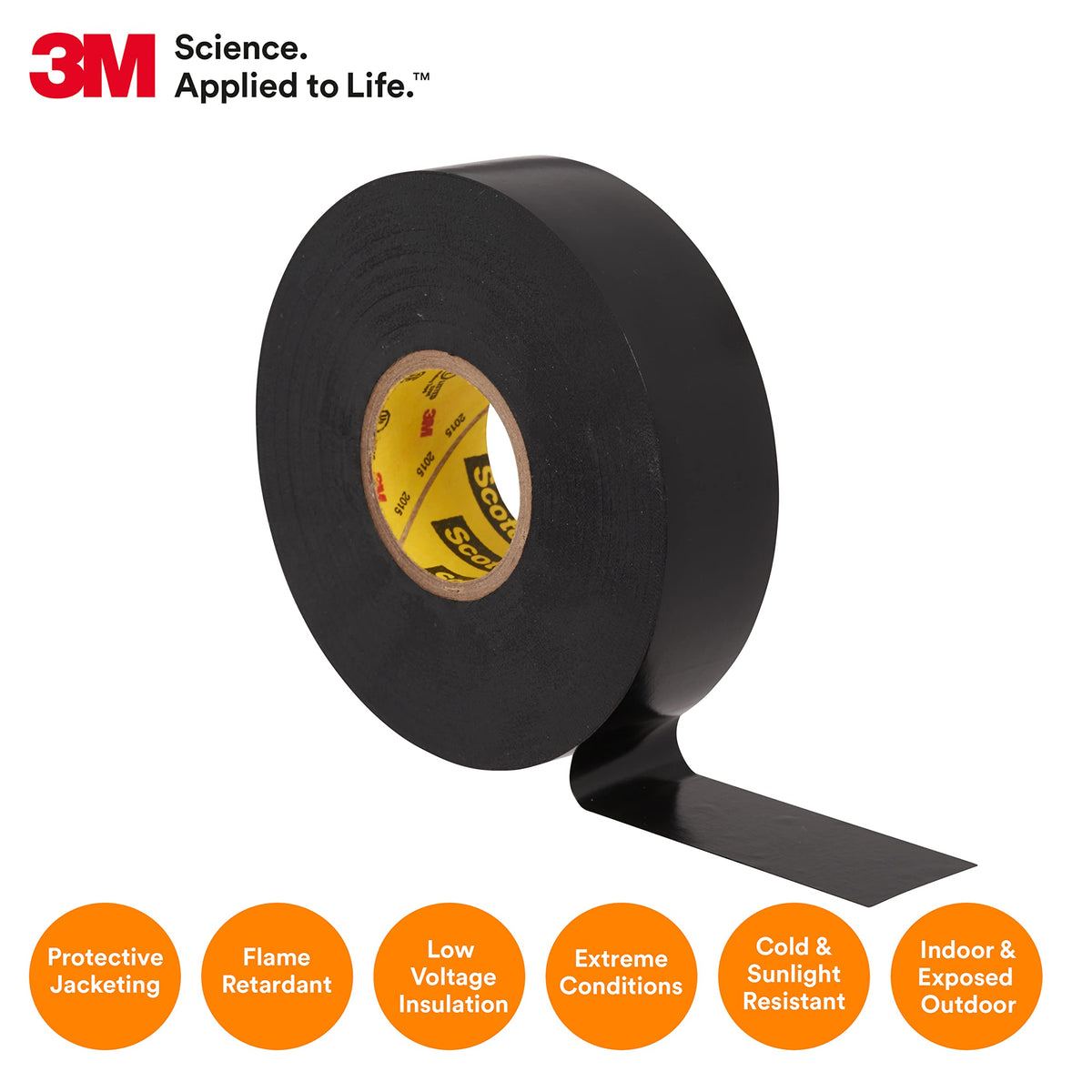 3M 3M Scotch Super 33+ Electrical Tape - 3/4 in x 52 ft, Premium Grade All-Weather Vinyl, Resistant to - Outdoor-Depot.us