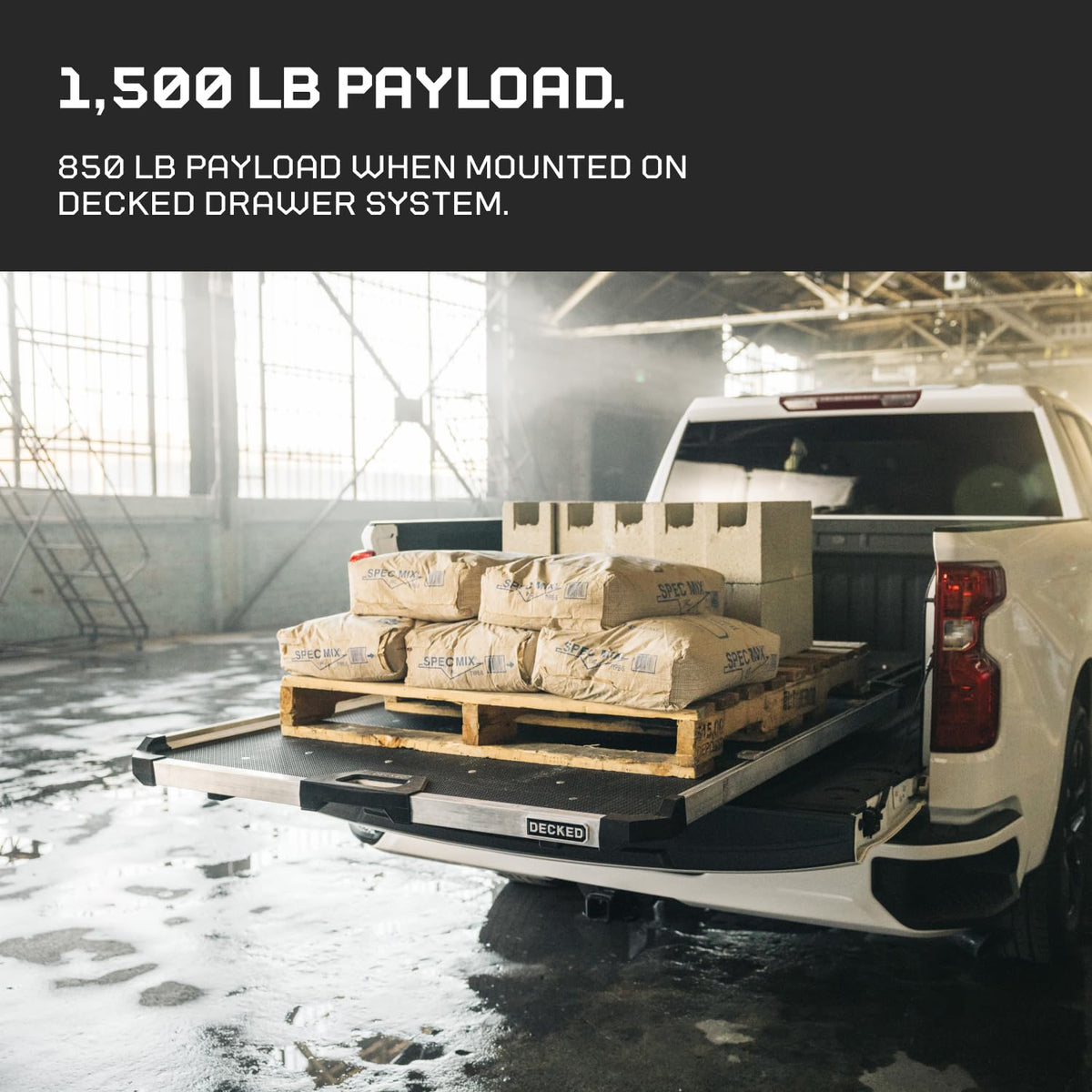 DECKED CargoGlide Truck Bed Slide – 1500 lb Capacity, 75% Extension – Heavy-Duty Pickup Cargo Slide for Easy - Outdoor Depot